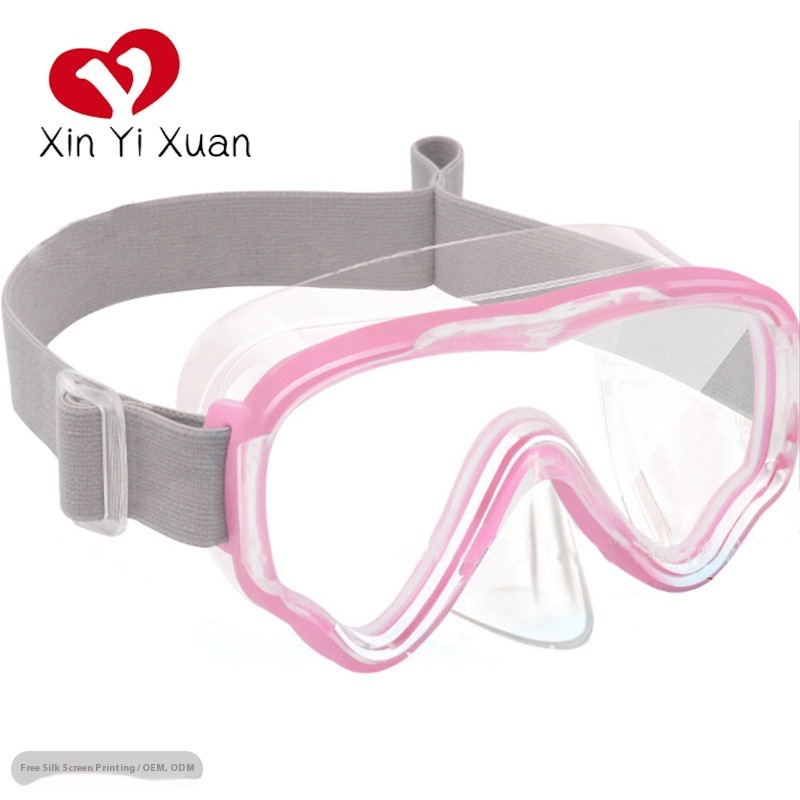Children's Diving Goggles Fully Dry Silicone Snorkeling Mask Cross-Border Knitted Headband Amazon Anti-Fog Diving Glasses