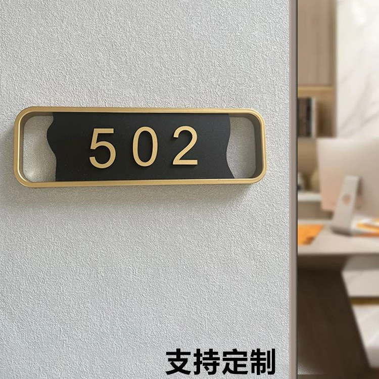 Табличка с номером дома для домашнего использования, оптовая продажа номера дома, роскошная вывеска, акриловый номер комнаты.