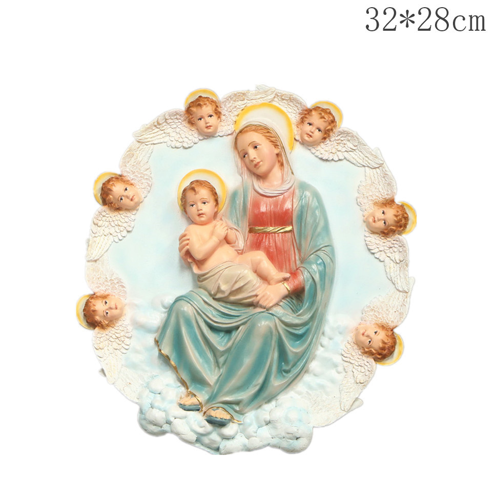Envío gratis 30cm decoración artesanal estatua de luz de Joseph Wang decoración de figura de la familia sala de estar