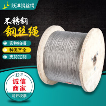 304钢丝绳7*7-7*19 316不锈钢钢丝绳定 做 现货生产晾衣架细钢丝