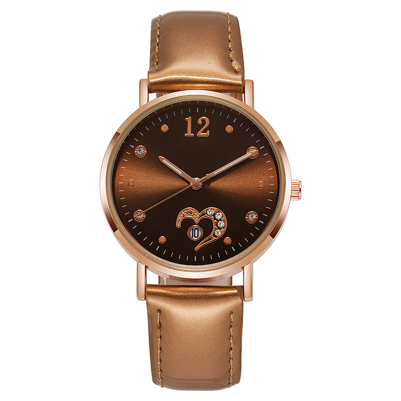 Glow Fashion Night Love Coloré Anglais Femmes Diamant Incrusté Calendrier Réseau Rouge Ventes Montre_voghion.com