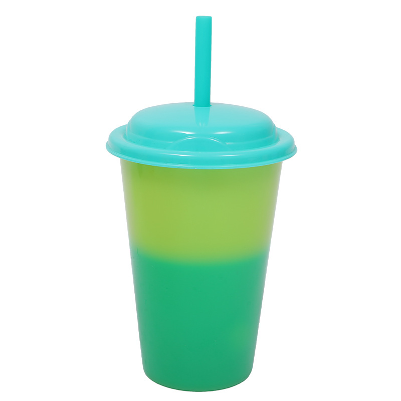 Nuevo hogar de una sola capa pp taza de paja para niños 350ml con tapa café jugo de plástico frío taza de agua portátil