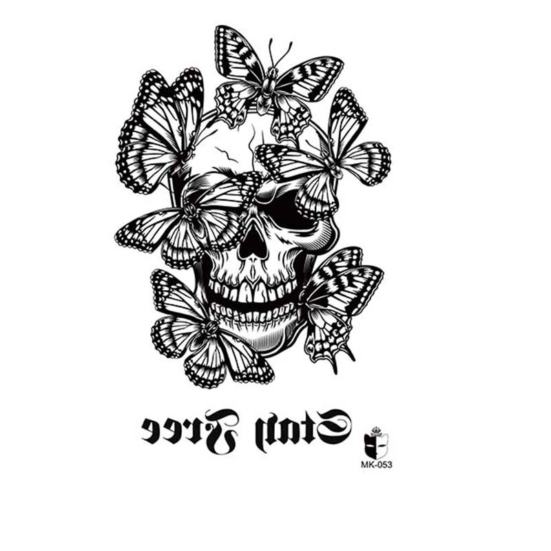 Animal blanco y negro desechable pegatinas de tatuaje belleza pegatinas de tatuaje moda estética patrón de personalidad dama pegatinas de tatuaje