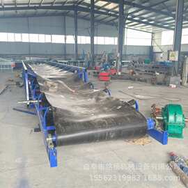 皮带砂石装车机图片 干燥粉状密封式输送机 建筑工程石子运输机