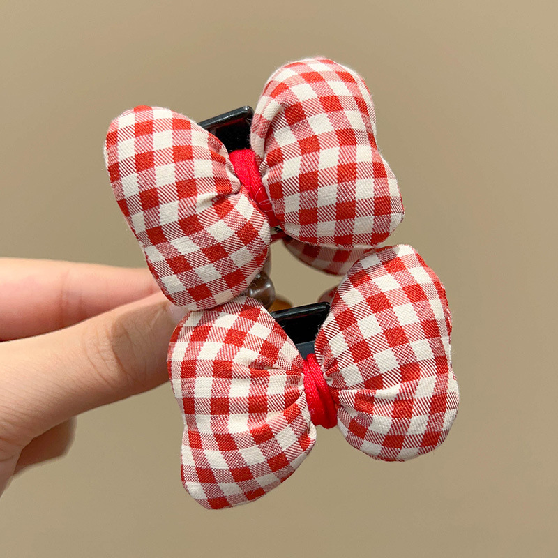 Estilo chino Año Nuevo tocado de Año Nuevo para Niños Accesorios para el cabello de peluche niña arco Año Nuevo horquilla bebé horquilla festiva