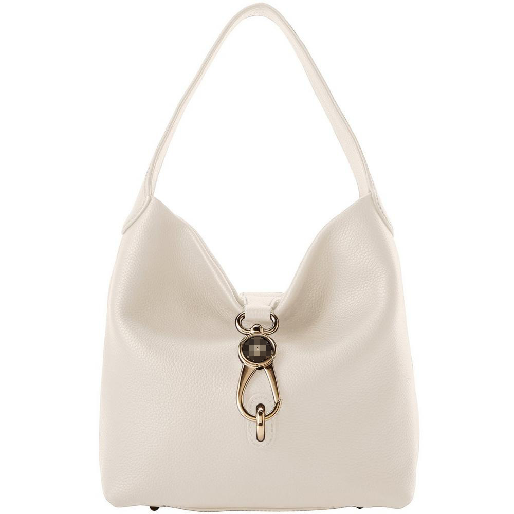 Neue handgehaltene Damen-Tasche mit körnigem Kieselmuster und einer Schulter unter dem Arm_voghion.com