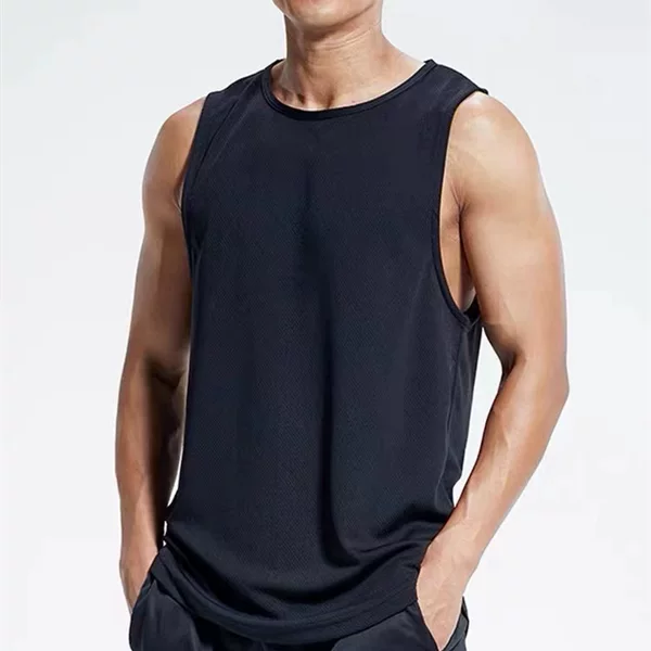 Men's mesh breathable loose summer youth sports fitness tank top undershirt men's sleepwear