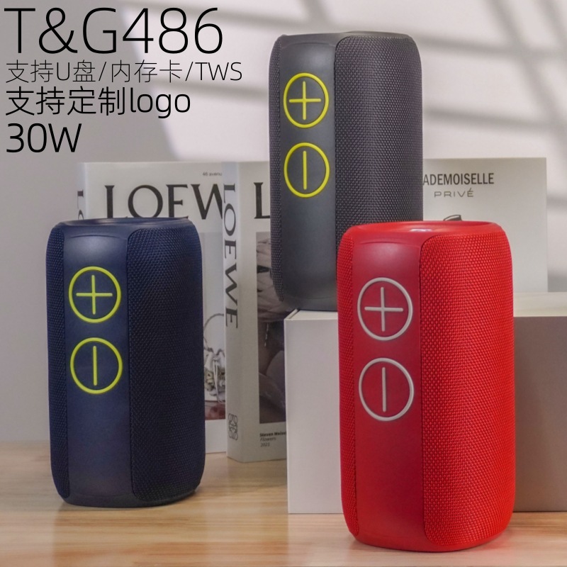 TG486 altavoz bluetooth regalo portátil al aire libre mini 30W audio subwoofer pesado bluetooth alto valor inalámbrico