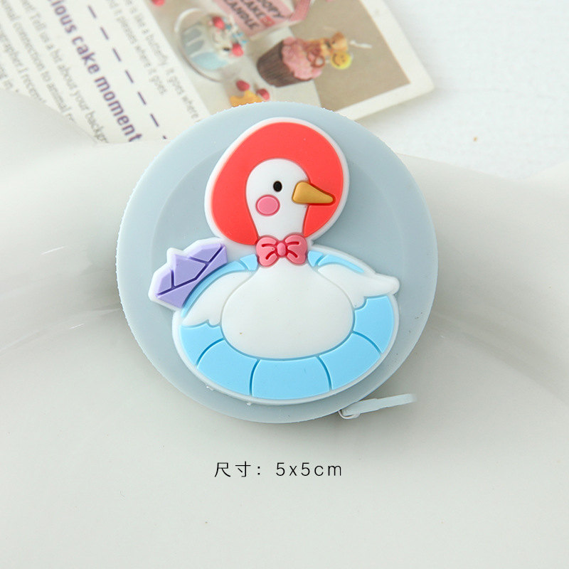 Cinta métrica personalizada de dibujos animados pulgadas cm regla de doble cara medida mini chica corazón regla de cerca regla de medición regla suave al por mayor