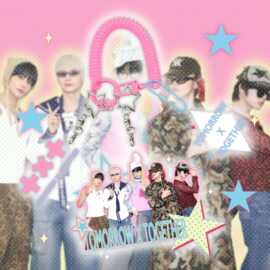 TXT 崔秀彬崔然竣周边弹簧钥匙扣 TOMORROW X TOGETHER亚克力挂件