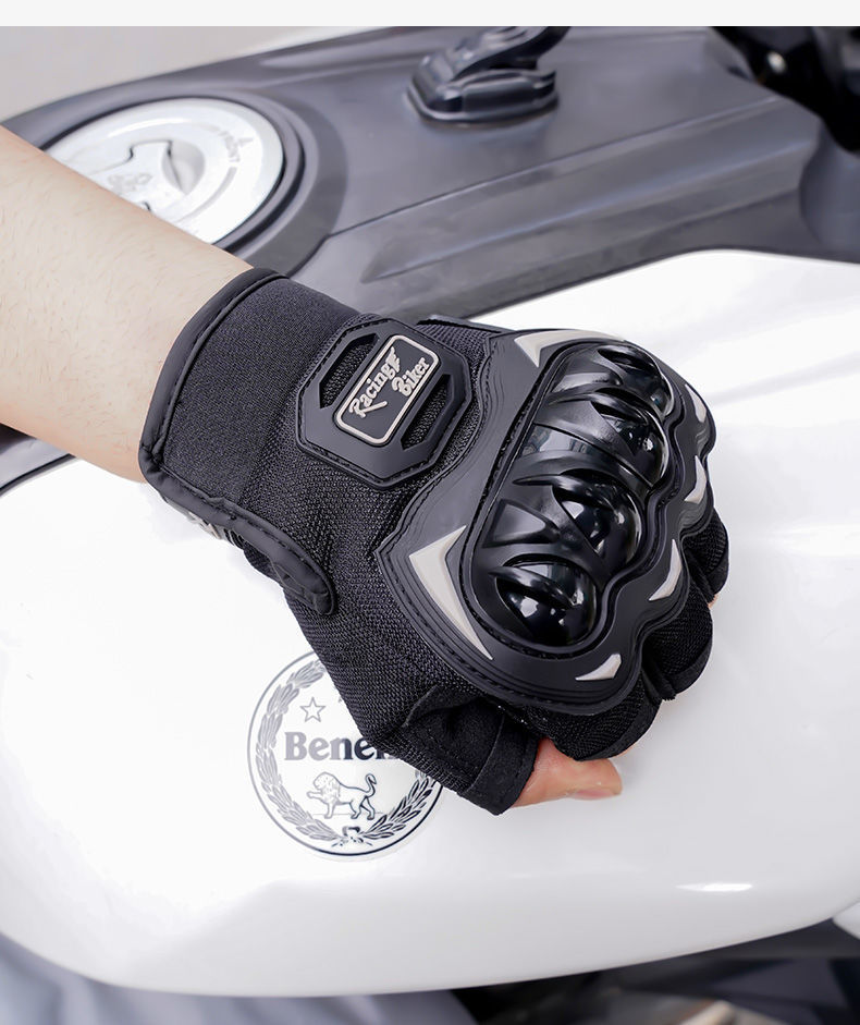 Fuera de la carretera de fitness montar medio dedo guante máquina largo dedo completo cáscara dura guantes de mano guantes tácticos motocicleta generación pelo