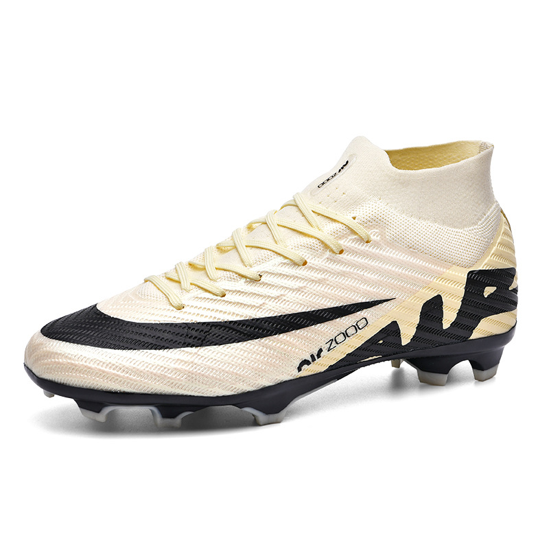 Cross-border temu nuevos zapatos de fútbol de la Copa del Mundo de entrenamiento profesional de alto nivel anti-deslizante respirado zapatos de fútbol de clavo largo