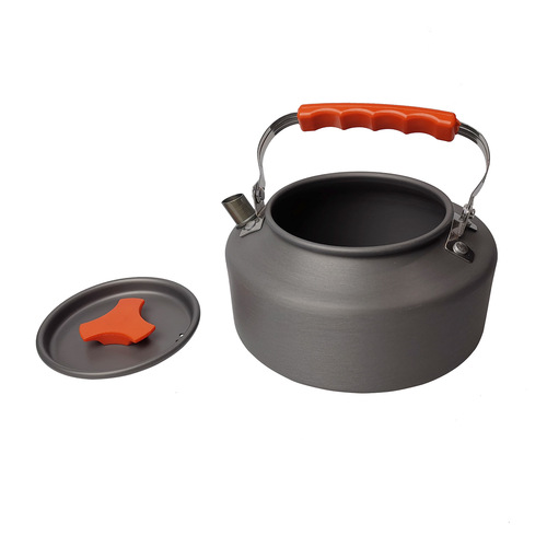 Amazon Best Selling Outdoor Camping Tea Kettle 1.1L Coffee Pot Hard Aluminum Kettle Picnic Hot Kettle