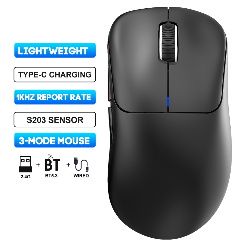 3 モード有線ワイヤレス Bluetooth BT5.3 軽量 10000dpi 調整可能なゲーミングマウスサポートデスクトップノート|undefined