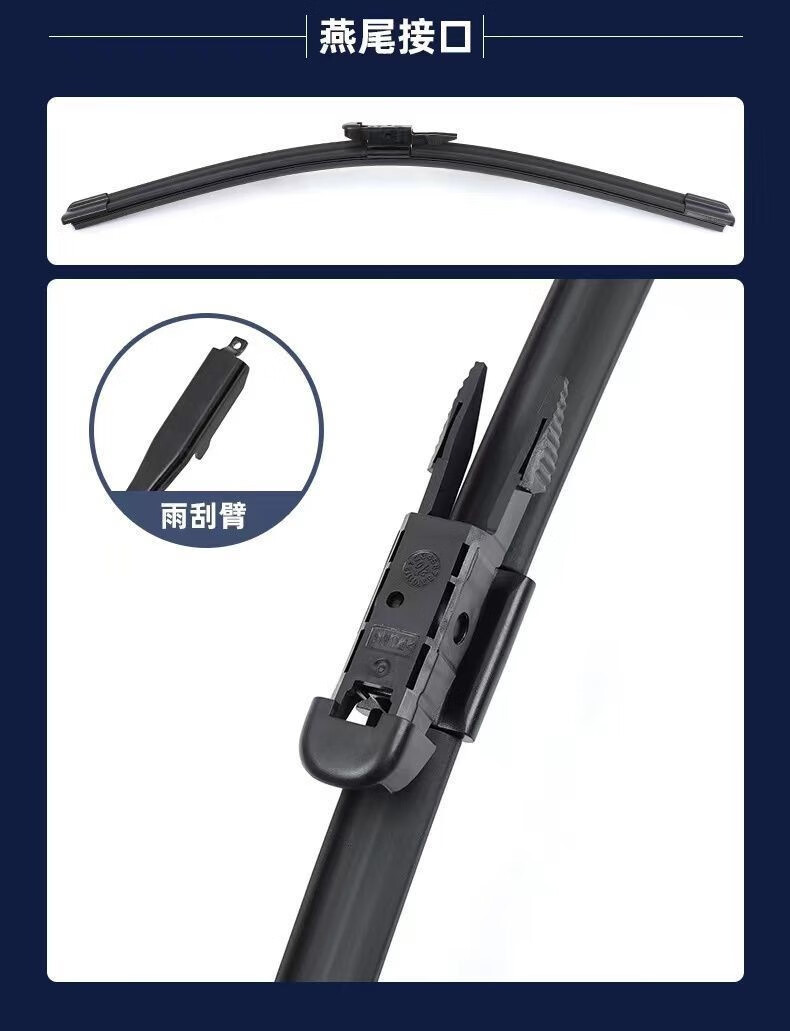 Suitable for Honda Xrv Boneless Silent Upgrade Wiper High-Definition Double-Layer Rubber Strip Wiper Blade Honda Xr