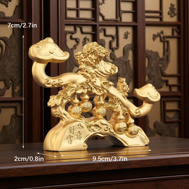 Fu Lu Ruyi Ornaments, Five Blessings to Attract Wealth, Living Room Tv Cabinet, Entrance Hall, Fu Lu Shou Xi Wealth Decoration, Housewarming and Opening Gifts