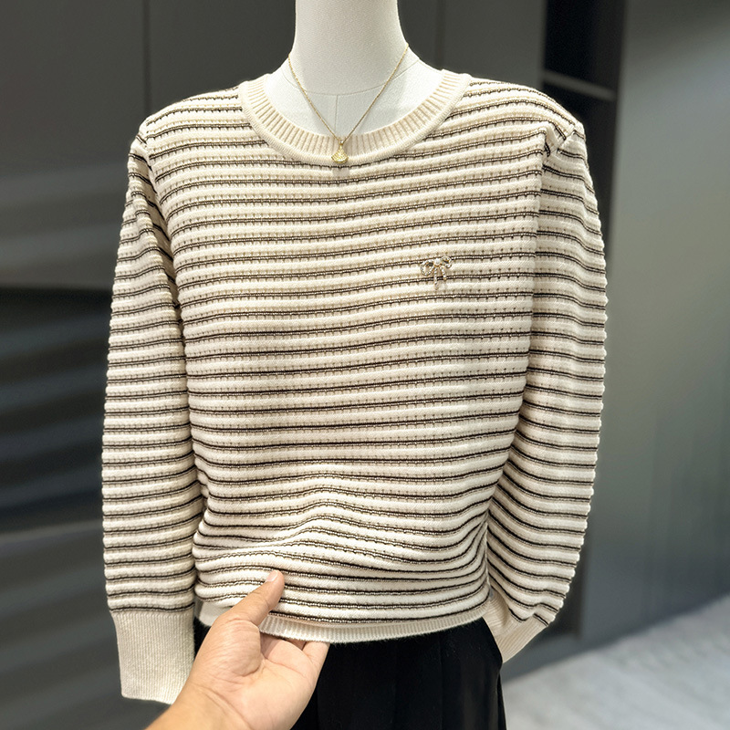 2025年女装洋气针织妈妈装秋款休闲中老年女士衣服40-60岁弹力秋|undefined