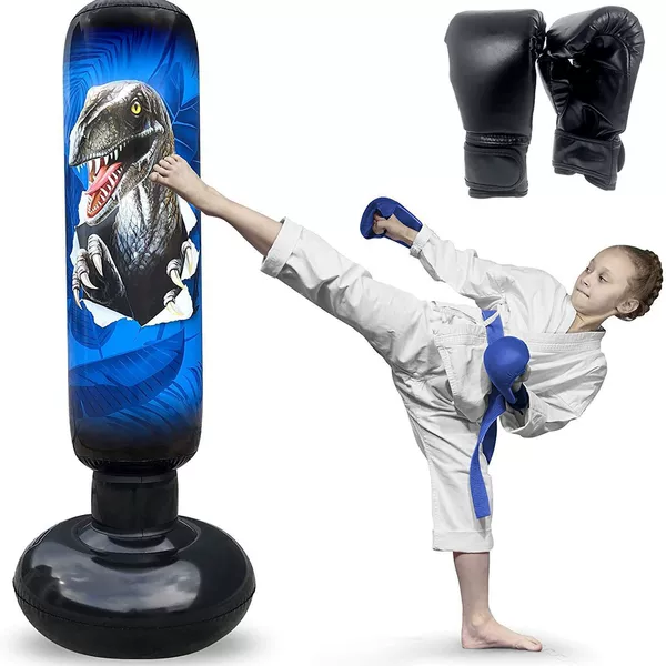Boxing bag adult children fitness boxing column exercise taekwondo decompression PVC inflatable boxing column Tumbler