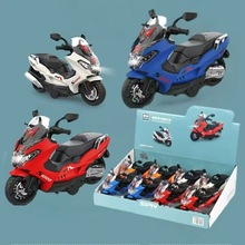 儿童惯性声光摩托玩具男式机车踏板摩托车带灯光音乐收藏摆设礼物