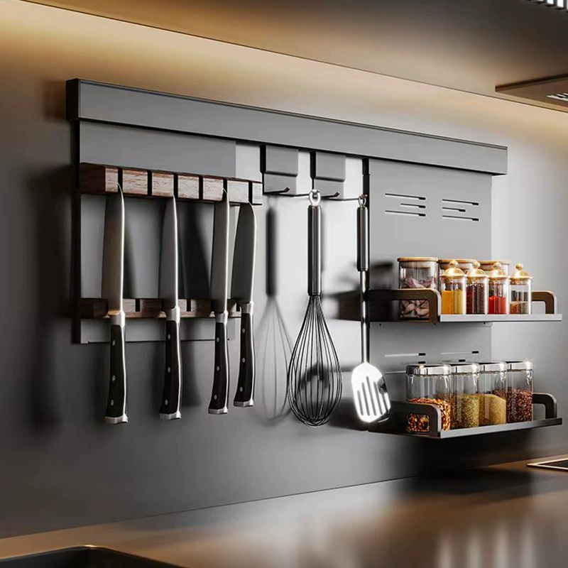 Spice Rack Wall-mounted Storage Rack No-drill Kitchen from Yomiego