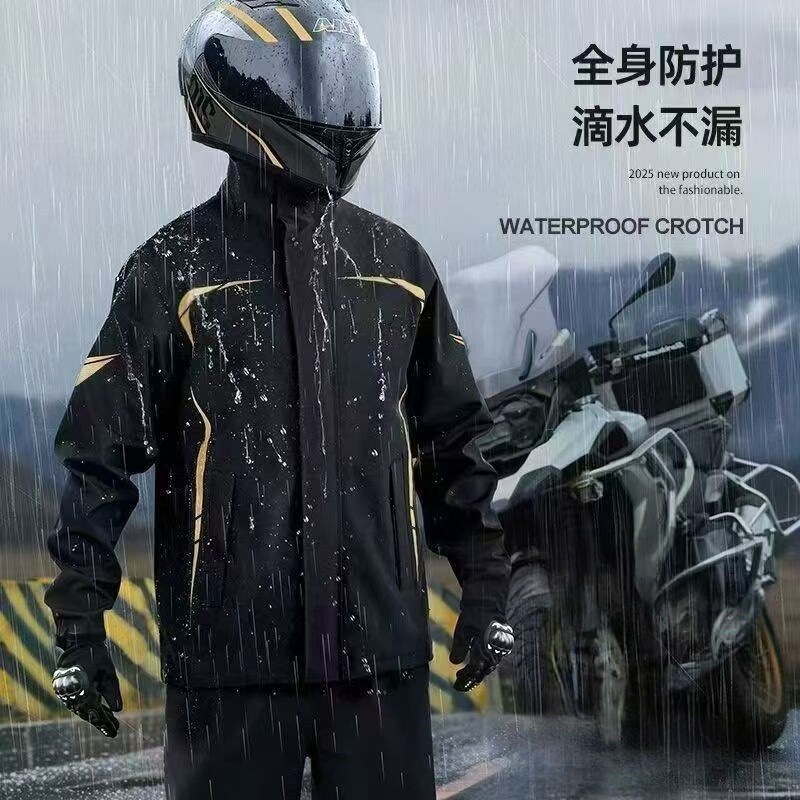 Motorcycle Raincoat Set for Delivery Riders, Rainproof Split-Type Motorcycle Suit, Electric Vehicle Riding Rain Poncho