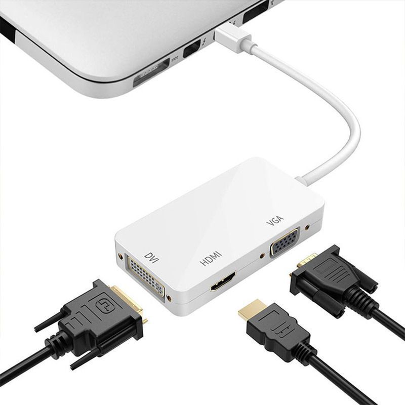 三合一変換器標準DPはhdmi/vga/dviプロジェクターのディスプレイインターフェースmacbookpro/aに変換します。|undefined