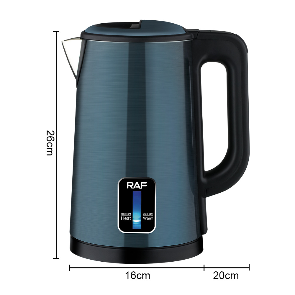 RAF European American Cross border Electric Stainless Steel Household Insulated Kettle 2.5L Automatic Power Off Large_voghion.com