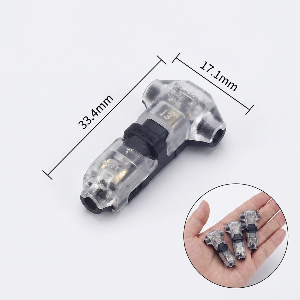D2T2 quick terminal block inter-pluggable no welding no stripping pull-out LED lamp wire connector boxed