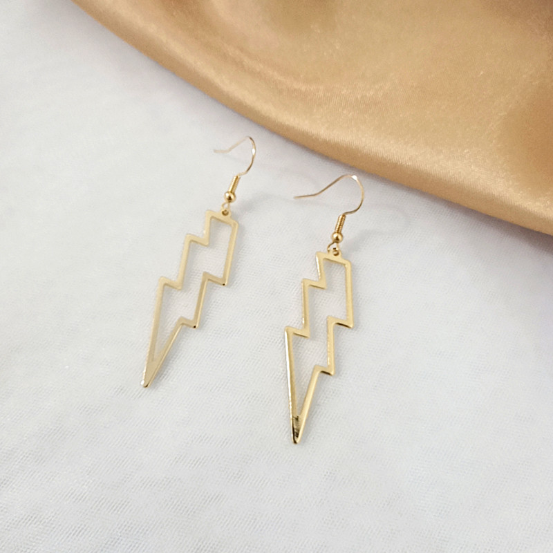 1 Pair Ins Style Geometric Metal Plating Women's Earrings display picture 8