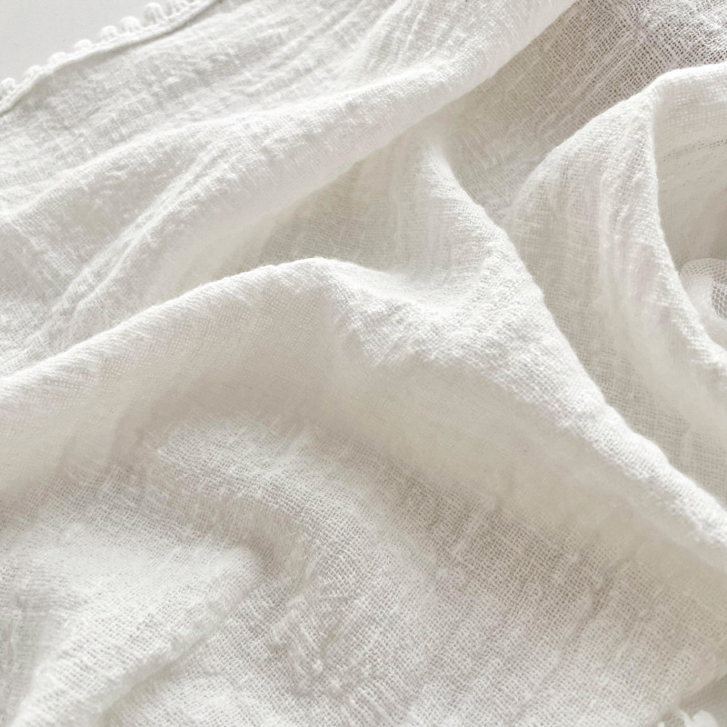 Bufandas de seda de primavera y verano de moda de encaje de algodón y lino, bufandas de cuello, bufandas delgadas