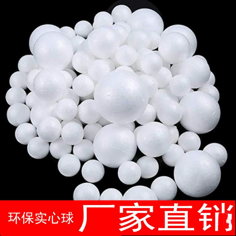 White round styrofoam ball from foam for early age, handmade