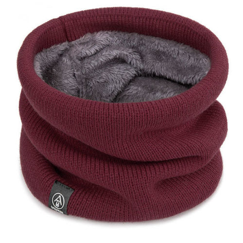 Universal Men and Women Winter Scarf with Fleece and Thick Warm Insulation Student Korean Style Versatile Neck Gaiter Outdoor Leisure Cycling Neck Wrap