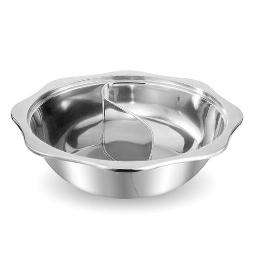 304 stainless steel Yuanyang hot pot basin household induction cooker Sun Yuanyang clear soup spicy hot pot thickened large capacity