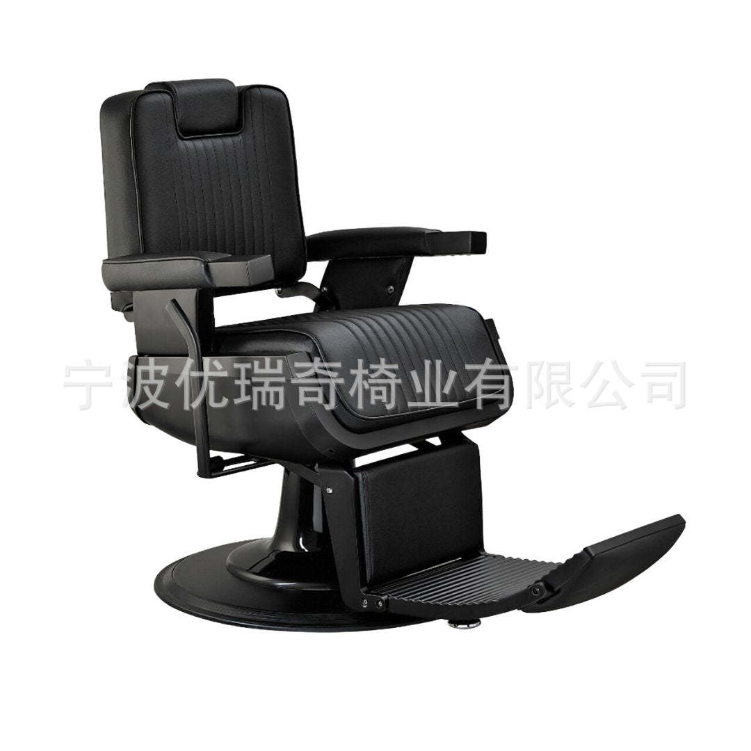 Silla de peluquero dorada de comercio exterior, silla de barbería de acero inoxidable, cómoda silla de peluquería, silla giratoria de aseo, nuevo producto, silla de peluquería