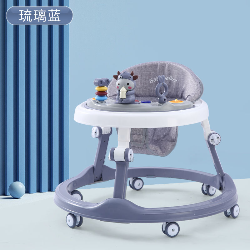 Andador para bebés que previene las piernas en forma de O y las caídas, apto para bebés de 6 a 18 meses, permite sentarse y ser empujado para ayudar a caminar y aprender a conducir.