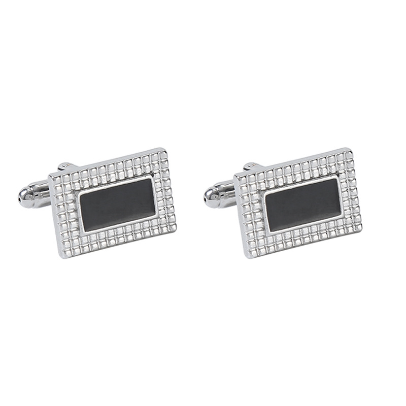 Diamond Crystal Cufflinks For Men Elegant Striped Shirt Design_voghion.com