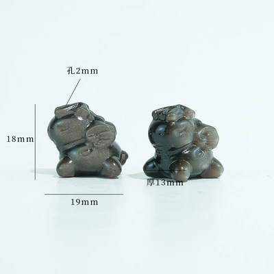 Natural silver obsidian small Zərgərlik ara hissələri - 14-little-pegasus
