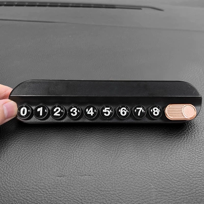 car display number plate car – Nömrəli dayanma kartı - original-aromatherapy-parking-sign-black