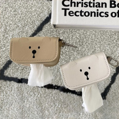 ドロップシッピングかわいいクマのトイレ袋、猫のうんちゴミ袋、ポータブル牽引ロープペット配布収納袋