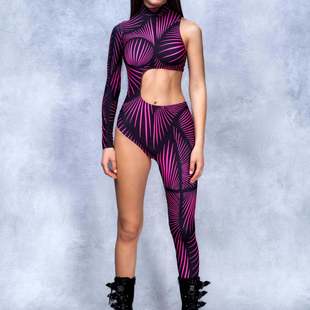 2025 Halloween New Bodysuit 3D Digital Printing Adult Cosplay One-Piece Costume