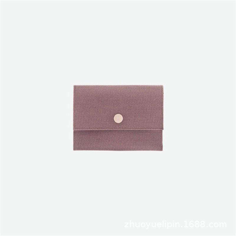 Cartera corta para mujer 2022, de lona de alta calidad, con hebilla, monedero multibolsillo, portatarjetas simple