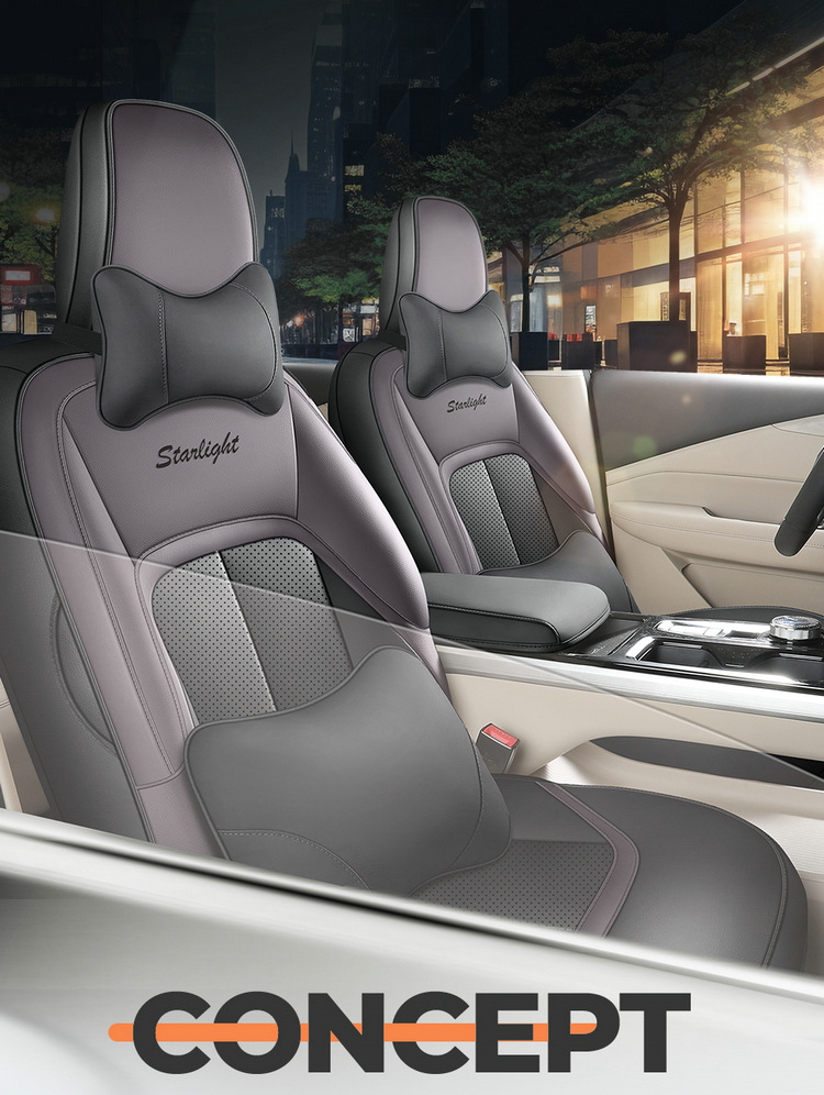 Wuling Starlight Special Car Seat Cover Four Seasons Universal Full Cushion Leather Breathable Perforated Seat Cover Cushion