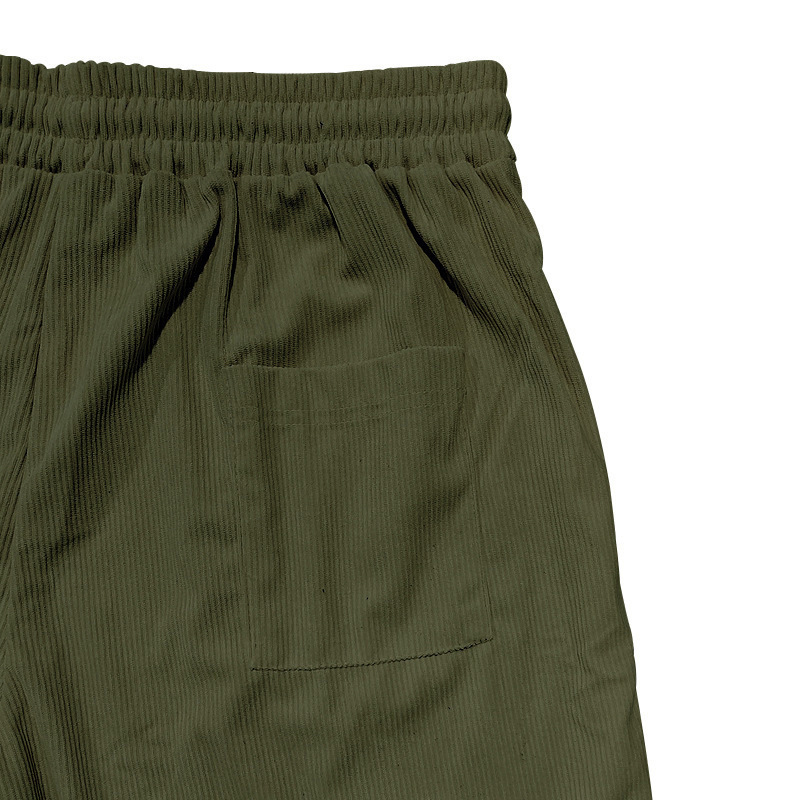 Herren Cord Shorts Mit Tunnelzug Für Strand Und Freizeit_voghion.com
