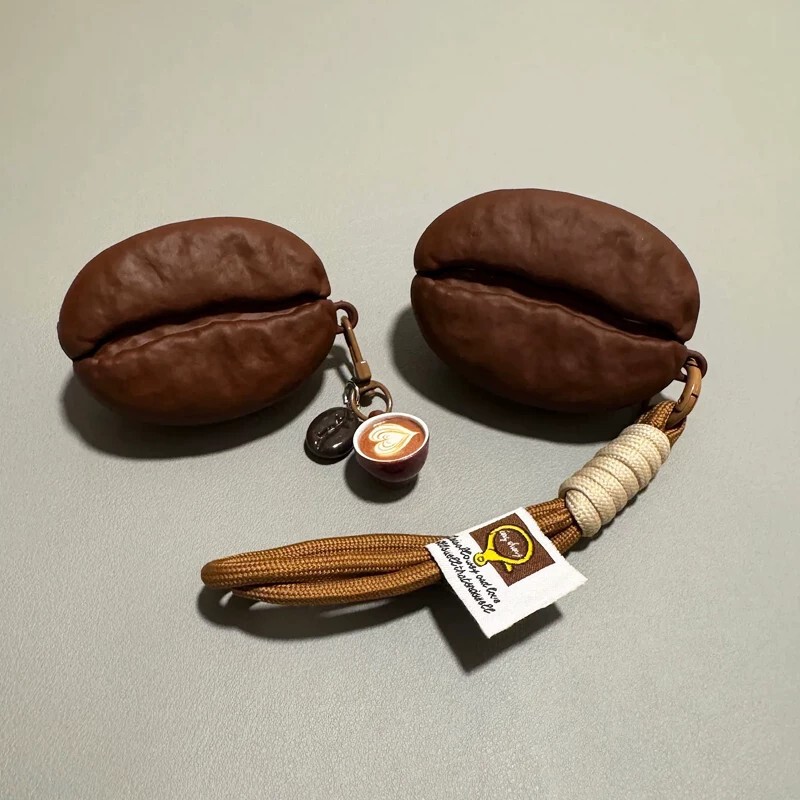 Suitable for Huawei Freeclip2 Protective Case, Fun Coffee Bean Design, Suitable for Freebuds7I Bluetooth Earphones Soft Case Suitable for Huawei Freeclip2 Protective Case, Fun Coffee Bean Design, Suitable for Freebuds7I Bluetooth Earphones Soft Case
