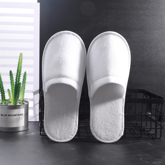 Five-star hotel slippers disposable brushed slippers beauty salon special hotel non-slip affordable printed logo
