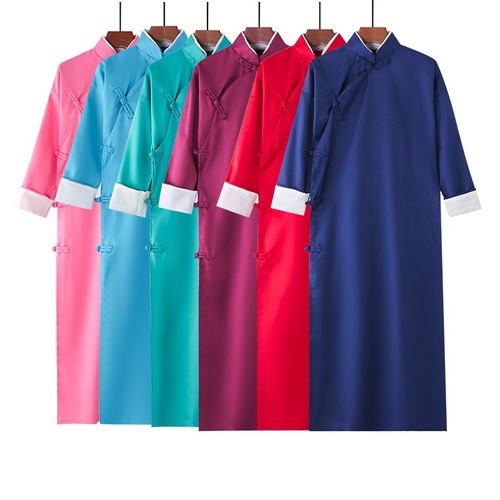 Children's crosstalk costumes, men's and women's robes, crosstalk coats, gowns, long robes, recital and allegro chorus costumes in the Republic of China