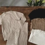 波浪卷边儿童新品家居服