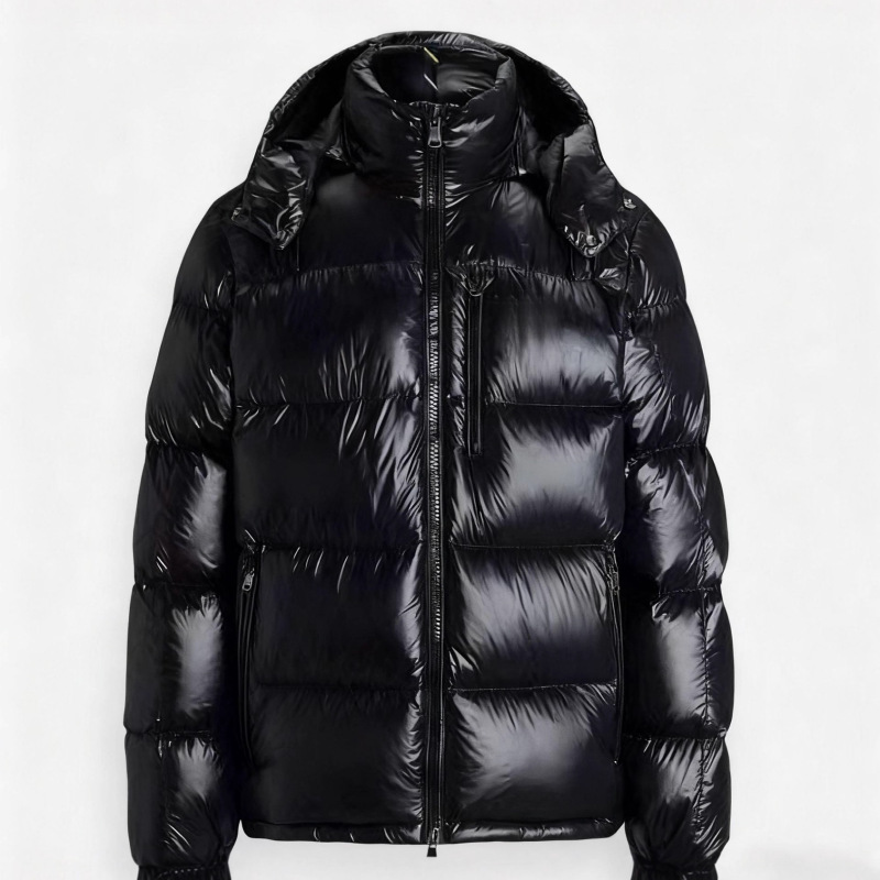 Men's Outdoor Sports Thickened Ultra-Light Hooded Windproof Detachable Hood Cold-Proof Warm Cotton Jacket
