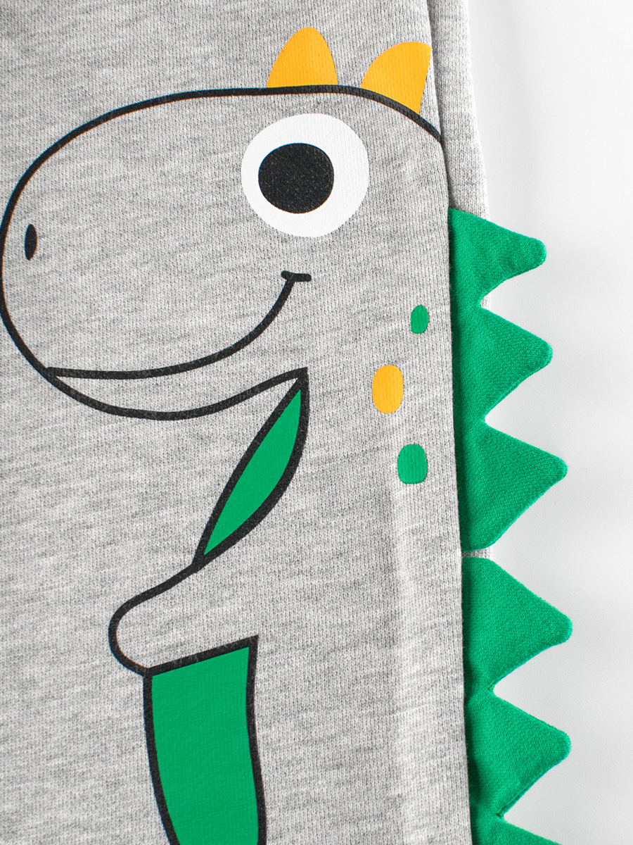 27 niños de estilo coreano ropa para niños suministro transfronterizo pantalones largos deportivos para niños Dinosaurio Bebé pantalones atados al tobillo entrega de una sola pieza image 4