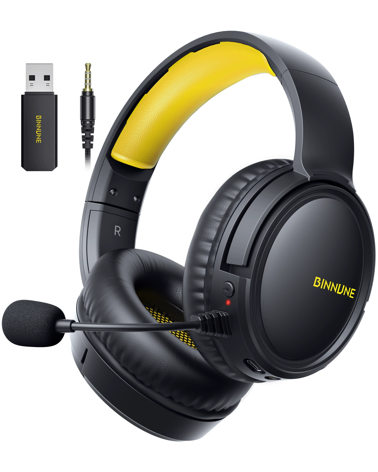 Беспроводные игровые наушники BINNUNE BW02 — стереозвуковая коллекционная подача 2.4G Bluetooth двойной режим PS4 Xbox